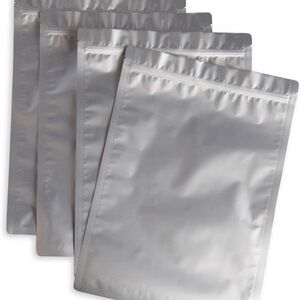 NEW 39 pcs silver resealable bags for storage and organization, different sizes